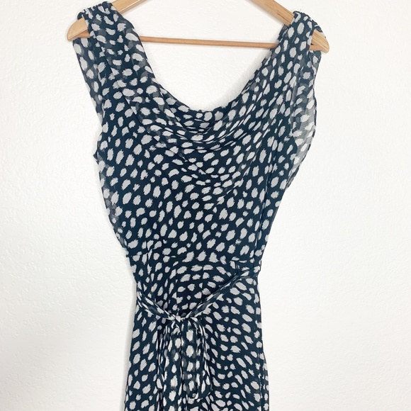 MSK | Black White Print Dress Size 8 - Picture 2 of 8